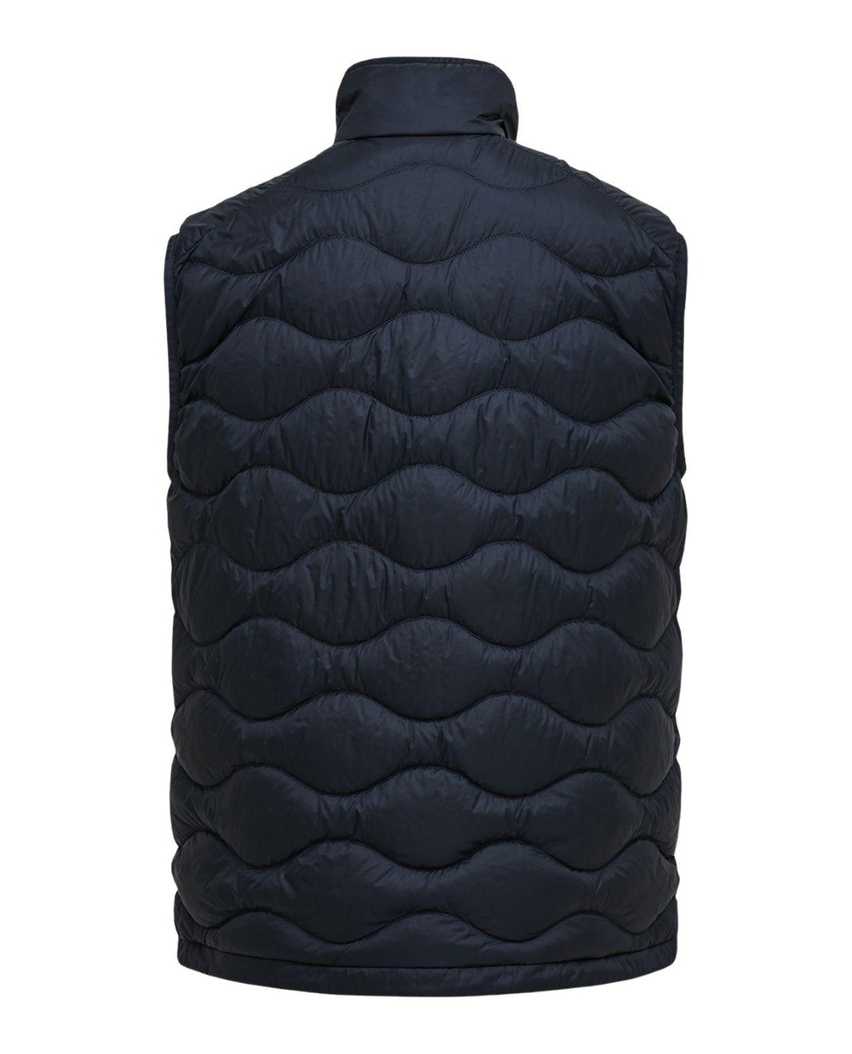 Peak Performance Helium Utility Down Vest Men - Svart dunväst sed bakifrån