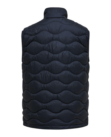 Peak Performance Helium Utility Down Vest Men - Svart dunväst sed bakifrån