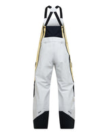 Peak Performance Vertical Gore-Tex Pro Bib Pants Women i färgerna Antarctica och Alpine Harvest bakifrån.