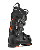 Tecnica Mach1 MV LTD TD2 svart alpinpjäxa sedd bakifrån i tre fjärdedels vinkel.