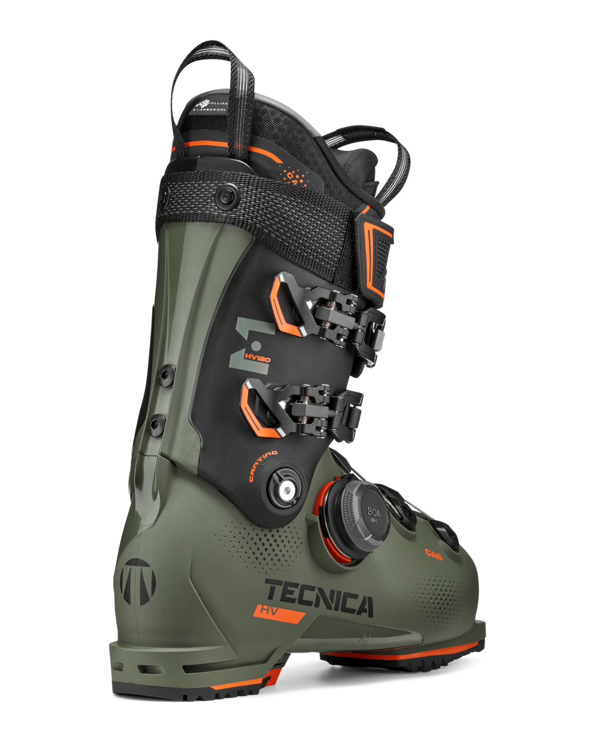 Tecnica Mach BOA HV 120 - Grön alpinpjäxa med BOA-system för herrar från Alpingaraget