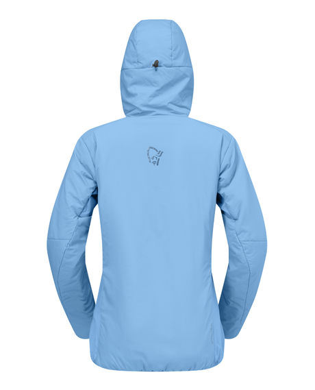 Norrøna Femund thermo60 Zip Hood Women - Allure Blå, bakifrån