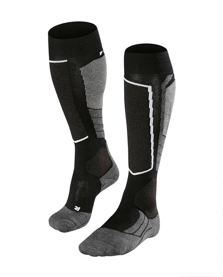 FALKE SK2 Intermediate Wool Men Skiing Knee-high socks - Black-Mix - Alpingaraget