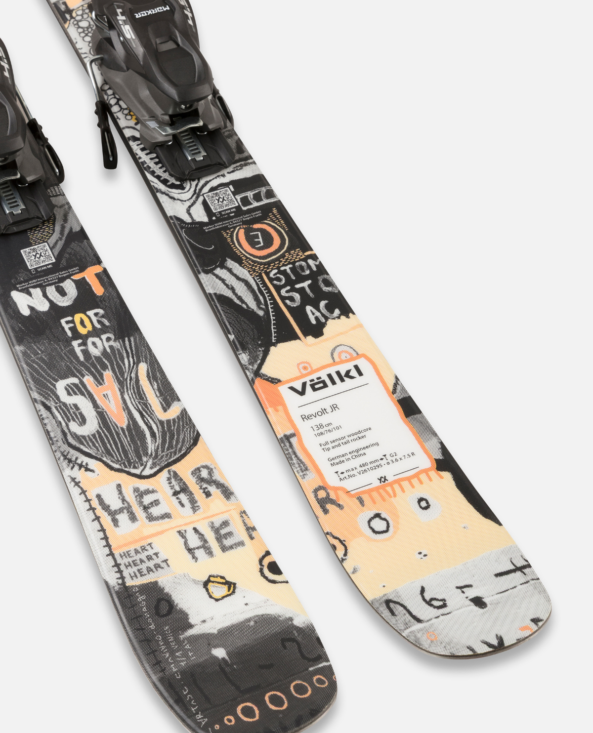 Völkl Revolt Junior Park juniorskidor med VMotion 7.0-bindning och lekfull grafisk design.