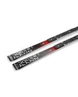 Nordica Dobermann Multigara Dept pistskidor med svarta och röda detaljer samt förmonterad platta.