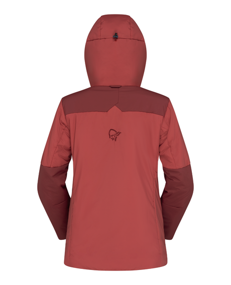 Norrøna Tamok thermo80 Zip Hood Women - Cowhide/Port baksida