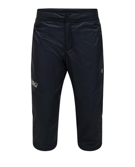 Svara svarta Peak Performance 40Y R&D Gore-Tex skidbyxor för dam med teknisk design och tryckt R&D-detalj.
