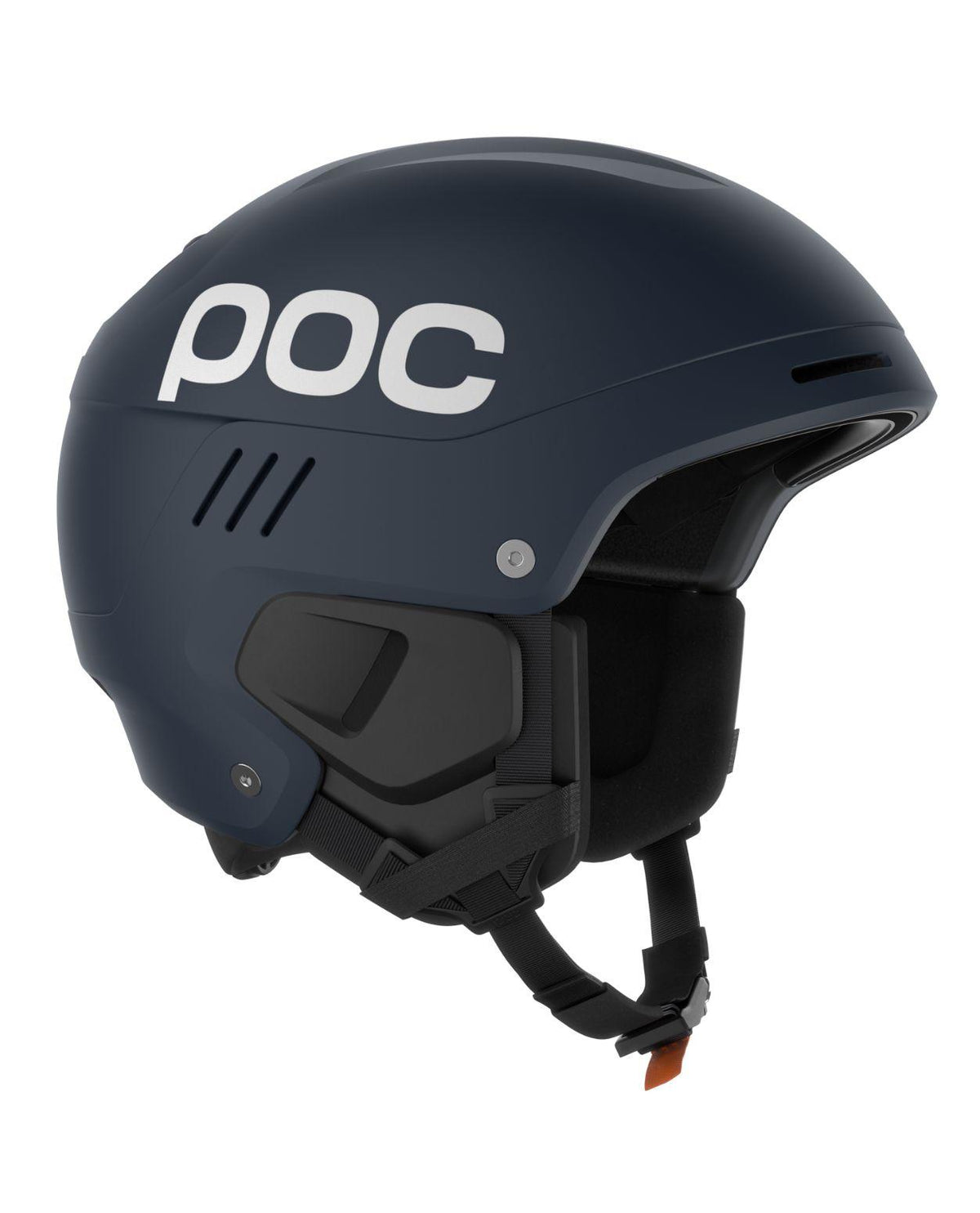 POC Arcus skidhjälm i färgen Apatite Navy Matt med vit logotyp mot ljus bakgrund.
