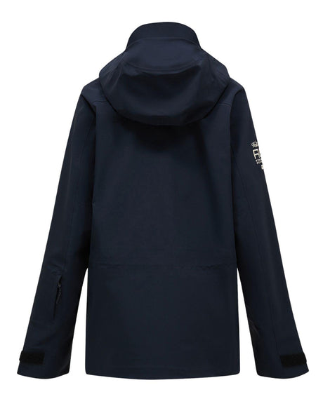 Peak Performance 40Y R&D Long Gore-Tex Shell Jacket Women Black bakifrån