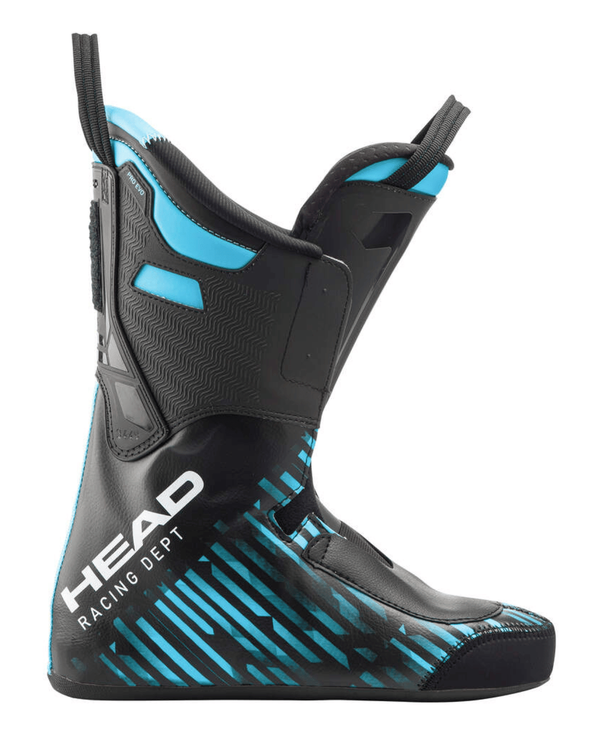 Head WCR Pro innersko i svart och blå design till Raptor WCR racepjäxa för optimal precision och tävlingsprestanda.