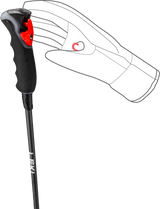 Leki Carbon 12 3D - Black / Dark Anthracite / Neon Yellow - Alpingaraget