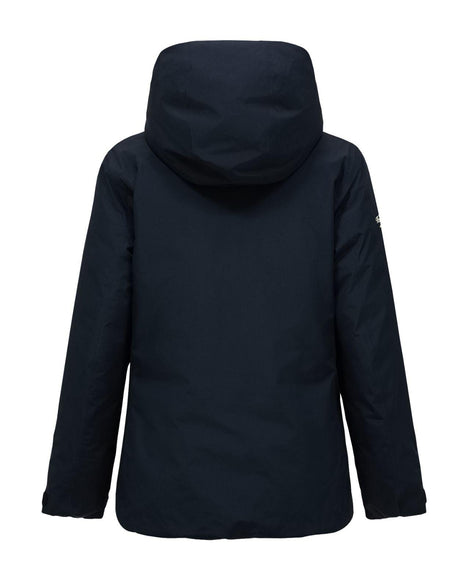 Peak Performance 40Y Frost Reversible Shell Down Jacket Women - Svart skidjacka sed bakifrån