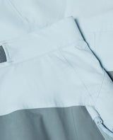 Närbild på midjedetaljer och material för Mammut Haldigrat Gore-Tex HS Thermo Pants Women i färgen Nebla-Strata.