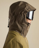 Arc'teryx Sidewinder dam skidjacka i brun färg med GORE-TEX Pro ePE material.