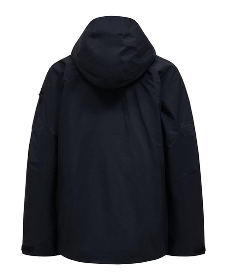 Peak Performance Alpine Gore-Tex Insulated Jacket Men - Svart skidjacka sed bakifrån