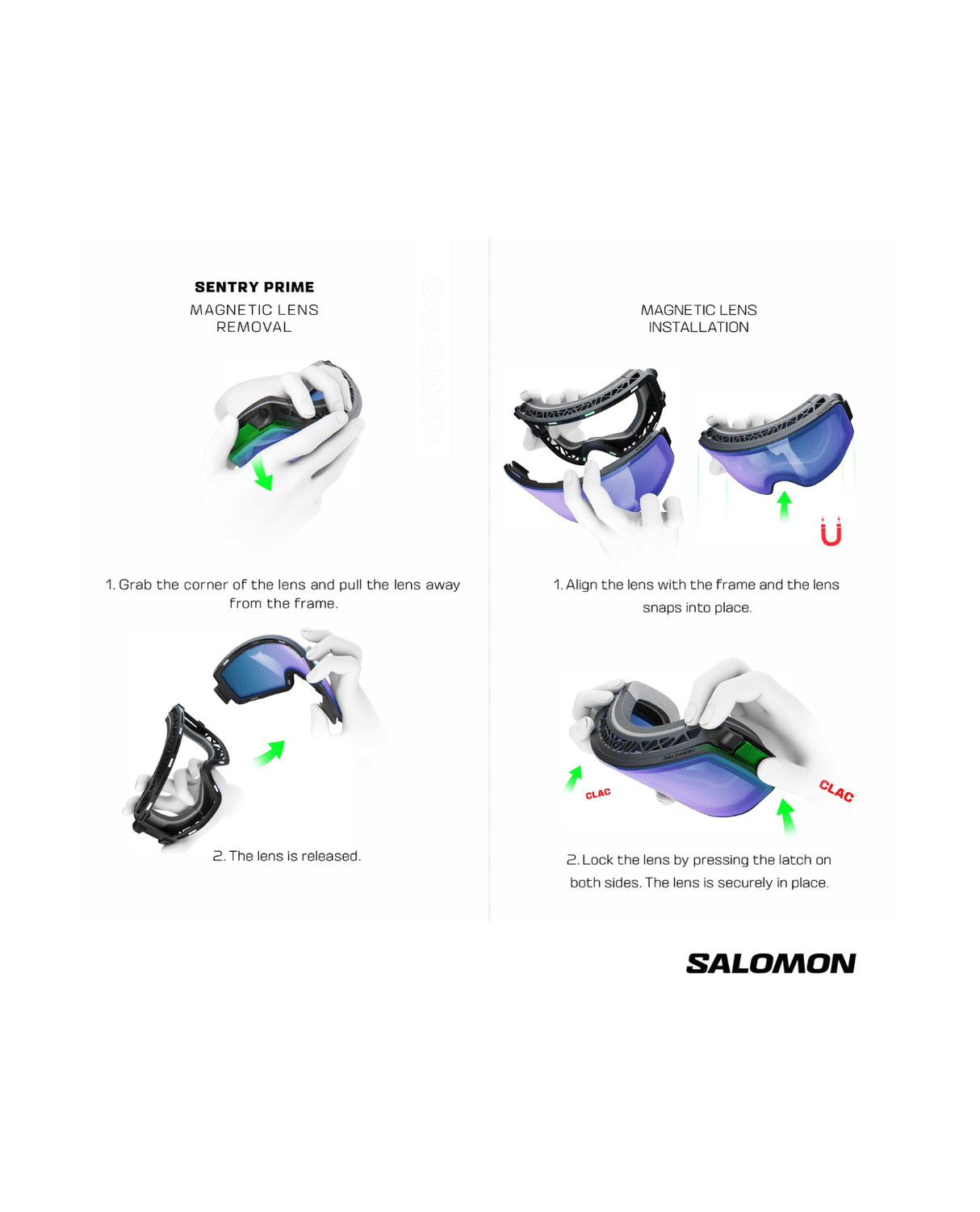 Salomon Sentry Prime Sigma - Iceberg Green/ - Goggles - Alpingaraget