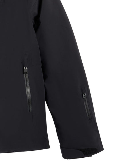 J.Lindeberg Oates Down Jacket dam i svart med dragkedjedetaljer på ärmen - Alpingaraget