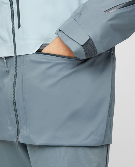 Mammut Haldigrat HS Hooded Jacket Men - Nebla-Strata detaljbild på ficka och dragkedja