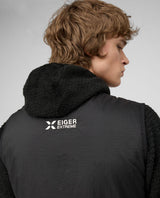 Mammut Eiger Free Light IN Vest Men - Svart väst bakifrån med Eiger Extreme-logotyp
