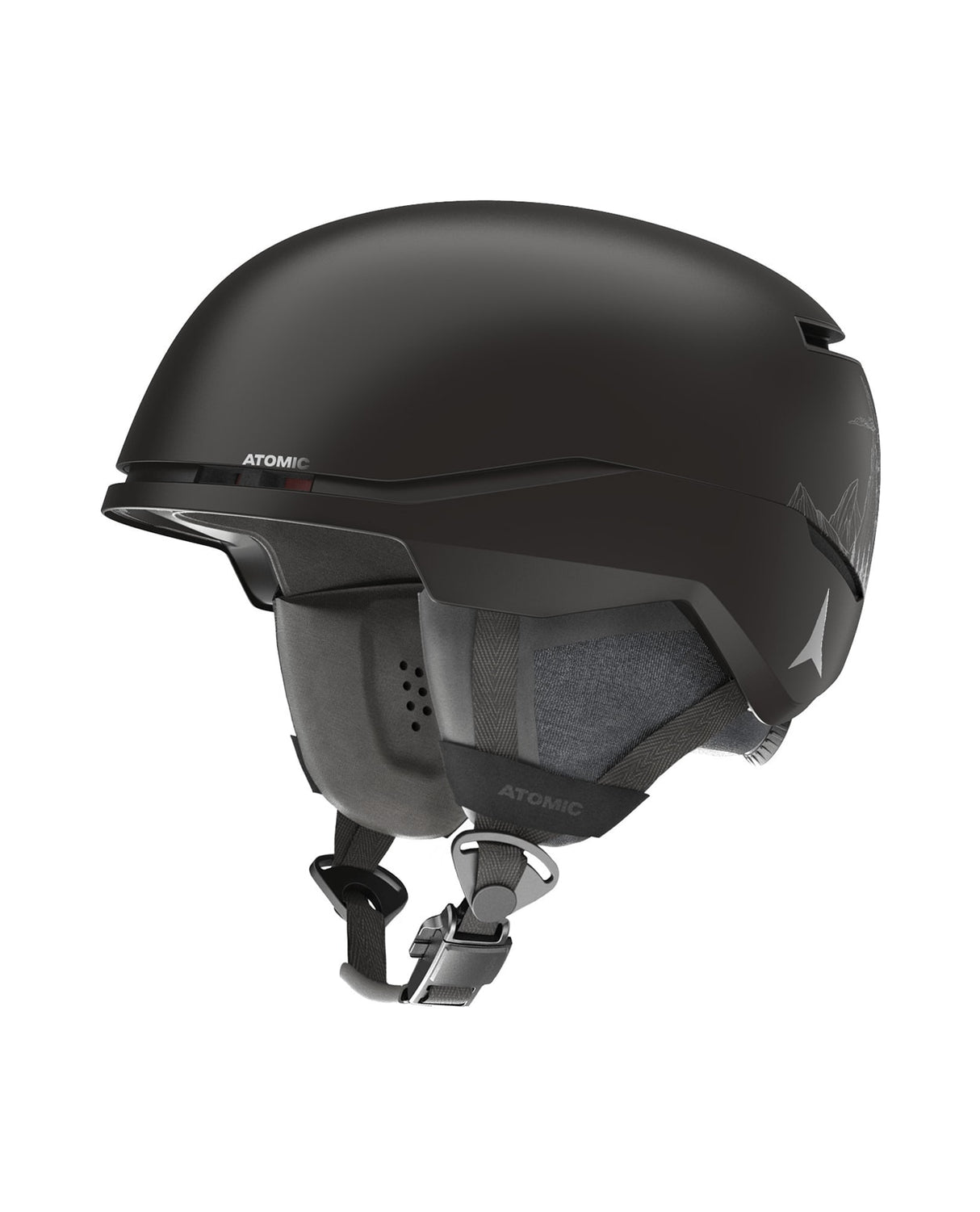 Svart skidhjälm från Atomic, modellen Four Amid Pro. Hjälmen har 360° Fit System för en personlig passform och finns i storlekarna 51-65 cm. Alpingaraget.