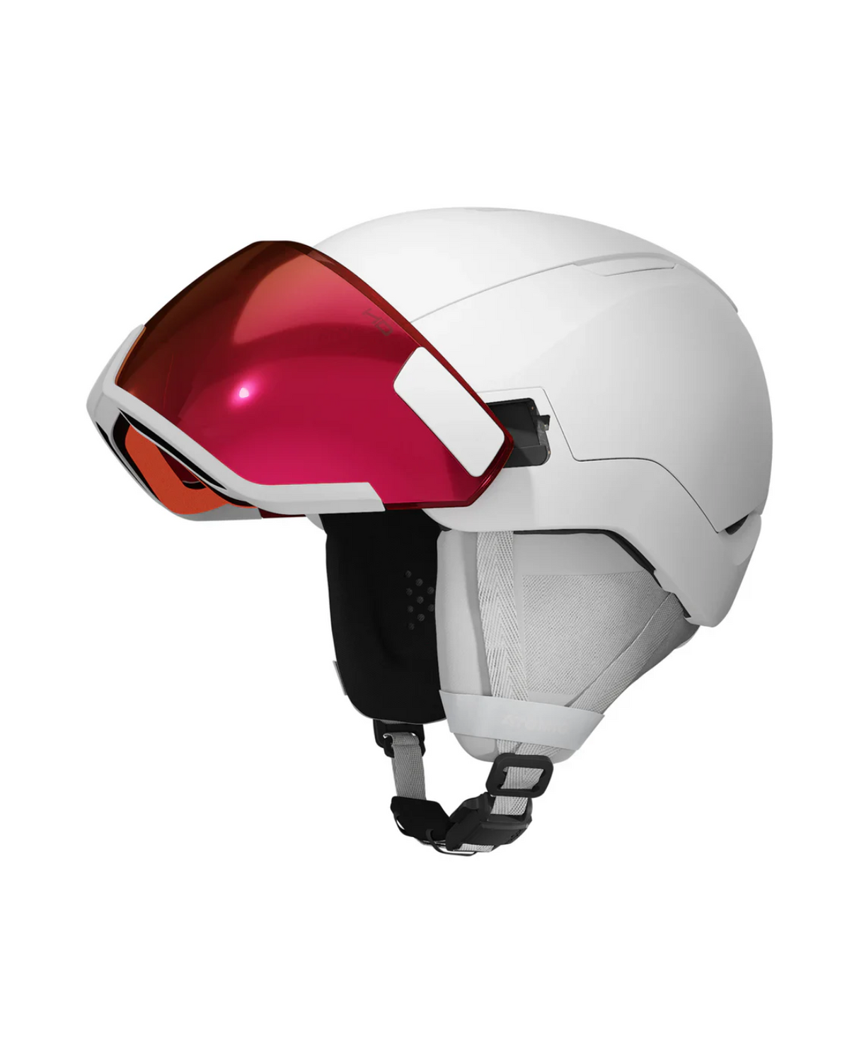 Atomic Revent GT Amid Visor HD - White/Red HD, med justerbar passform i storlek S-XL - Alpingaraget