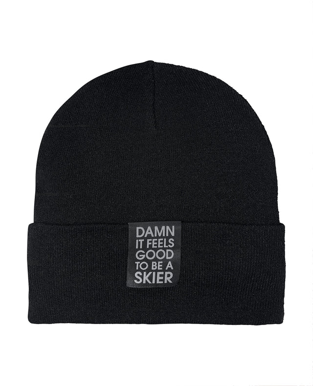 Elevenate Skier Beanie - Black Solid - Alpingaraget