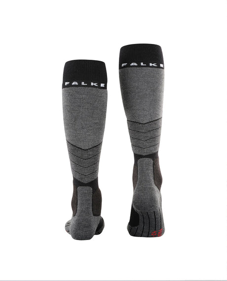 FALKE SK2 Intermediate Wool Men Skiing Knee-high socks - Black-Mix - Alpingaraget