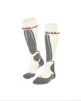 FALKE SK4 Advanced Compression Light Women Skiing Knee-high socks - Off-White - Alpingaraget