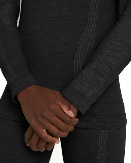 FALKE Men Long-sleeve shirt Wool-Tech - Black - Alpingaraget