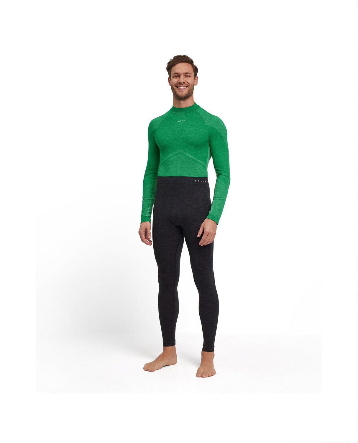 FALKE Men Tights Wool-Tech - Black - Alpingaraget