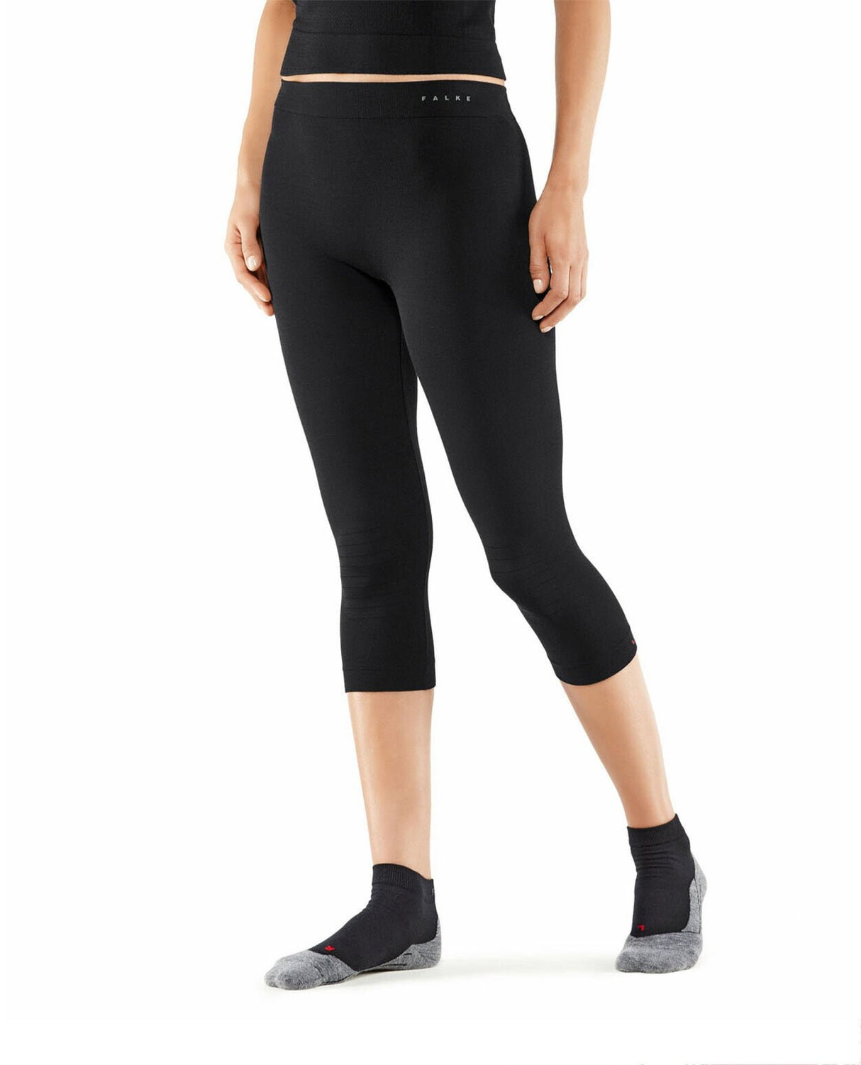 FALKE Women 3/4 Tights Wool-Tech Light - Black - Alpingaraget