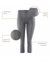 FALKE Women 3/4 Tights Wool-Tech Light - Black - Alpingaraget