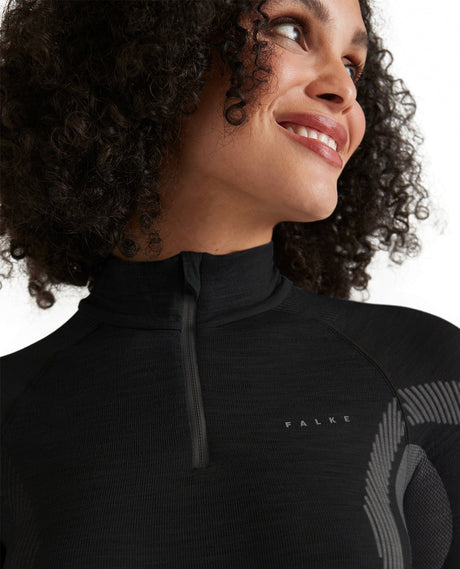 FALKE Women Long - sleeve shirt Wool - Tech - Black - Underställ - Alpingaraget