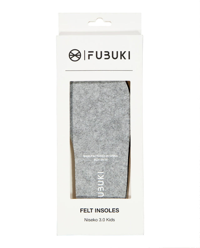 FUBUKI  Niseko 3.0 Kids Felt Insole - White - Alpingaraget