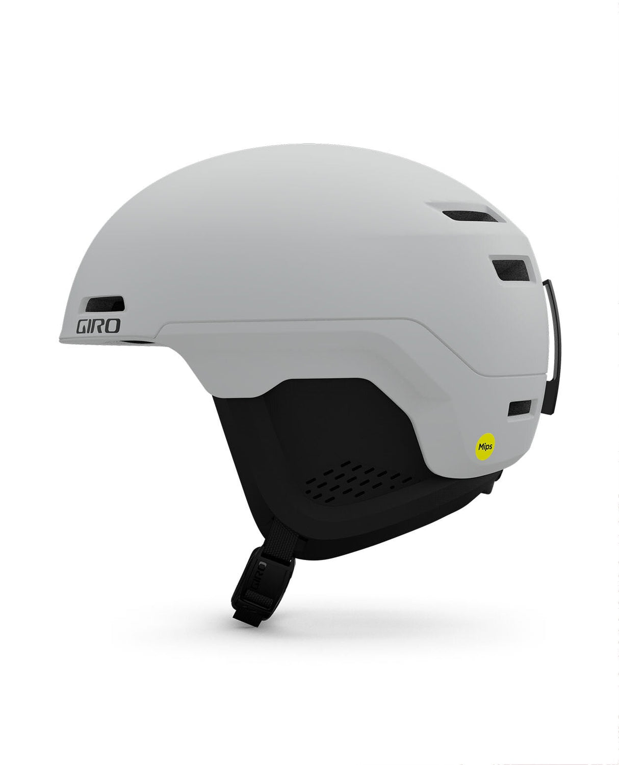 Giro Owen Sperical Mips skidhjälm i matt ljusgrå. Justerbar passform med In Form 2 Fit System, finns i storlek S, M och L. Alpingaraget.