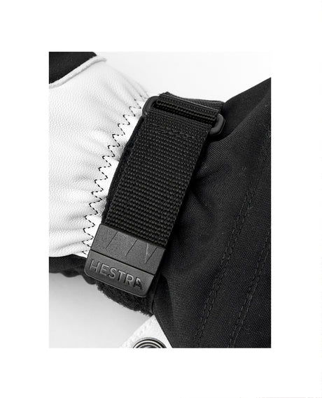 Hestra Army Leather Heli Ski Mitt - Black - Alpingaraget