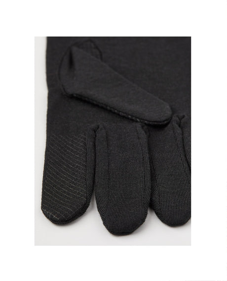 Hestra Merino Wool Liner Long 5 Finger - Black - Handskar - Alpingaraget