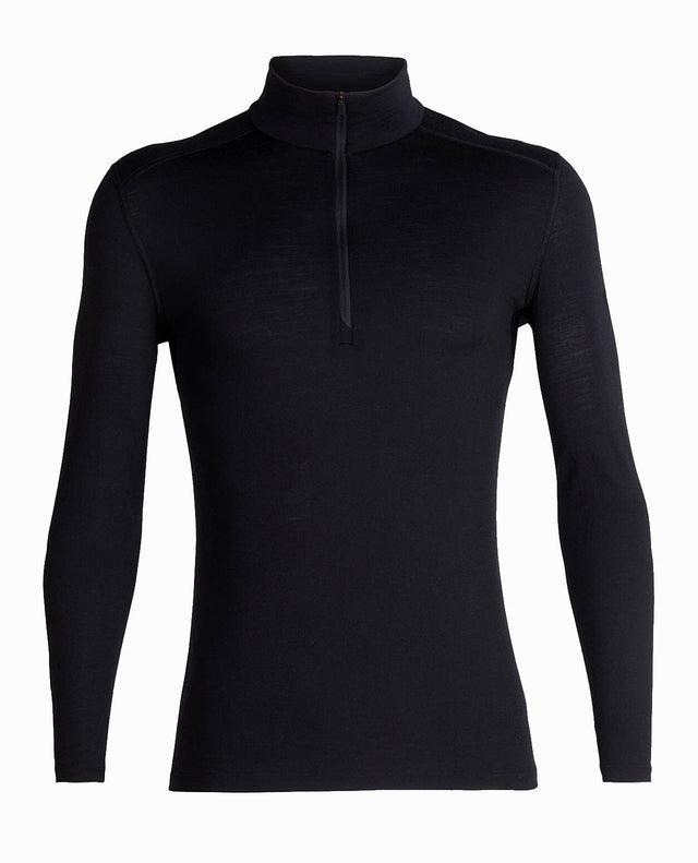 Icebreaker Men Merino 200 Oasis LS Half Zip - Black - Alpingaraget