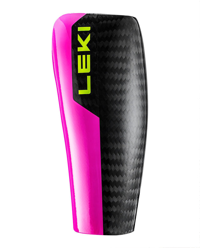 Leki Forearm Protector Carbon Flex 3.0 Big - Carbon Structure / Neon Pink - Alpingaraget