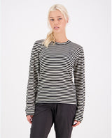 Mons Royale Women Icon Merino Air-Con Relaxed LS - MR Stripe - Alpingaraget