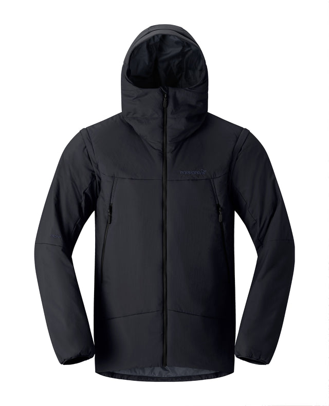 Norröna Men Møre Thermo60 Aero200 Jacket – Caviar Black - Alpingaraget