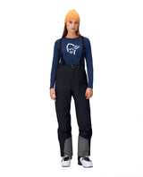 Norröna Women Møre Gore-Tex Salopette - Caviar Black - Alpingaraget