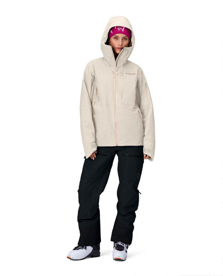 Norröna Women Lofoten Gore - Tex Insulated Jacket - Oatmeal - Skidjackor - Alpingaraget