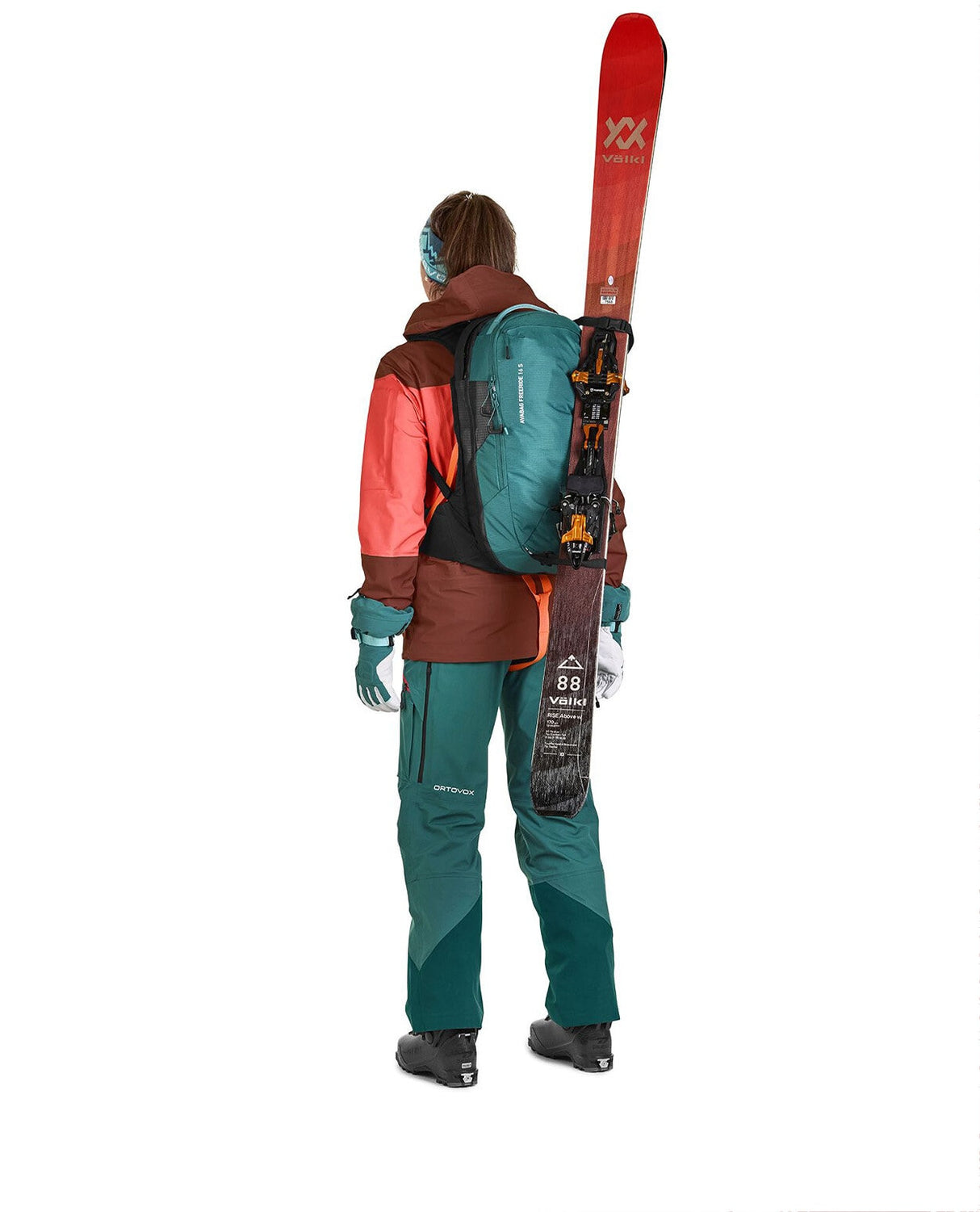 Ortovox Avabag Litric Freeride 16 S Zip - Pacific Green - Alpingaraget
