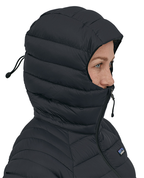 Patagonia W Down Sweater Hoody - Black - Alpingaraget