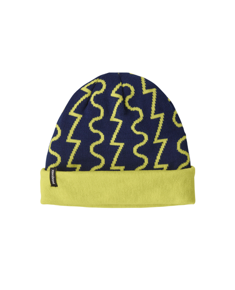 Patagonia PowSlayer Beanie - Fresh Tracks: Clement Blue  Alpingaraget