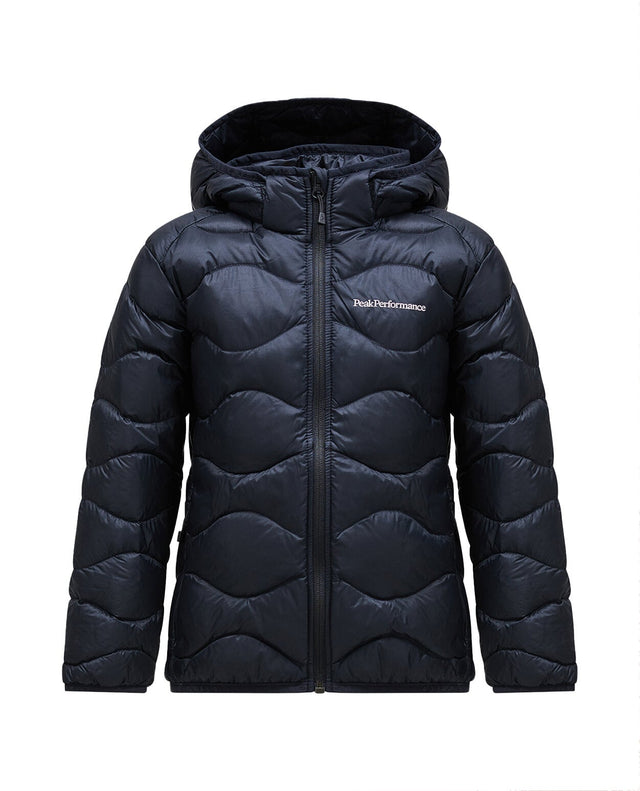 Peak Performance Junior Helium Down Hood Jacket - Black - Alpingaraget