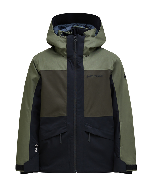 Peak Performance Junior Gravity Insulated Jacket - Pine Needle / Olive Extreme  Alpingaraget