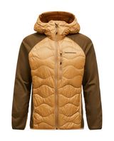 Peak Performance Men Helium Down Hybrid Hood - Sierra Sand / Meadow Moss  Alpingaraget