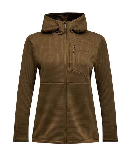 Peak Performance Women Trail Polartec Zip Hood - Meadow Moss  Alpingaraget